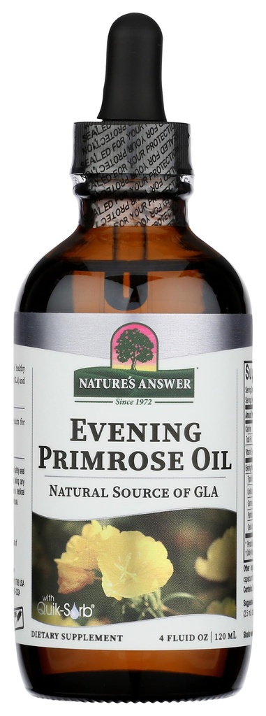 Nature 's Response Liquid Evening Primrose Oil 4oz Liquid Agregat 124; Cold Pressured Agregate 124; Esential All Natural Moisturizer for Hair, Skin, Nails Agregates 124; Rosacea łuszczyca Eczema Relief Agregate 124; Single Count