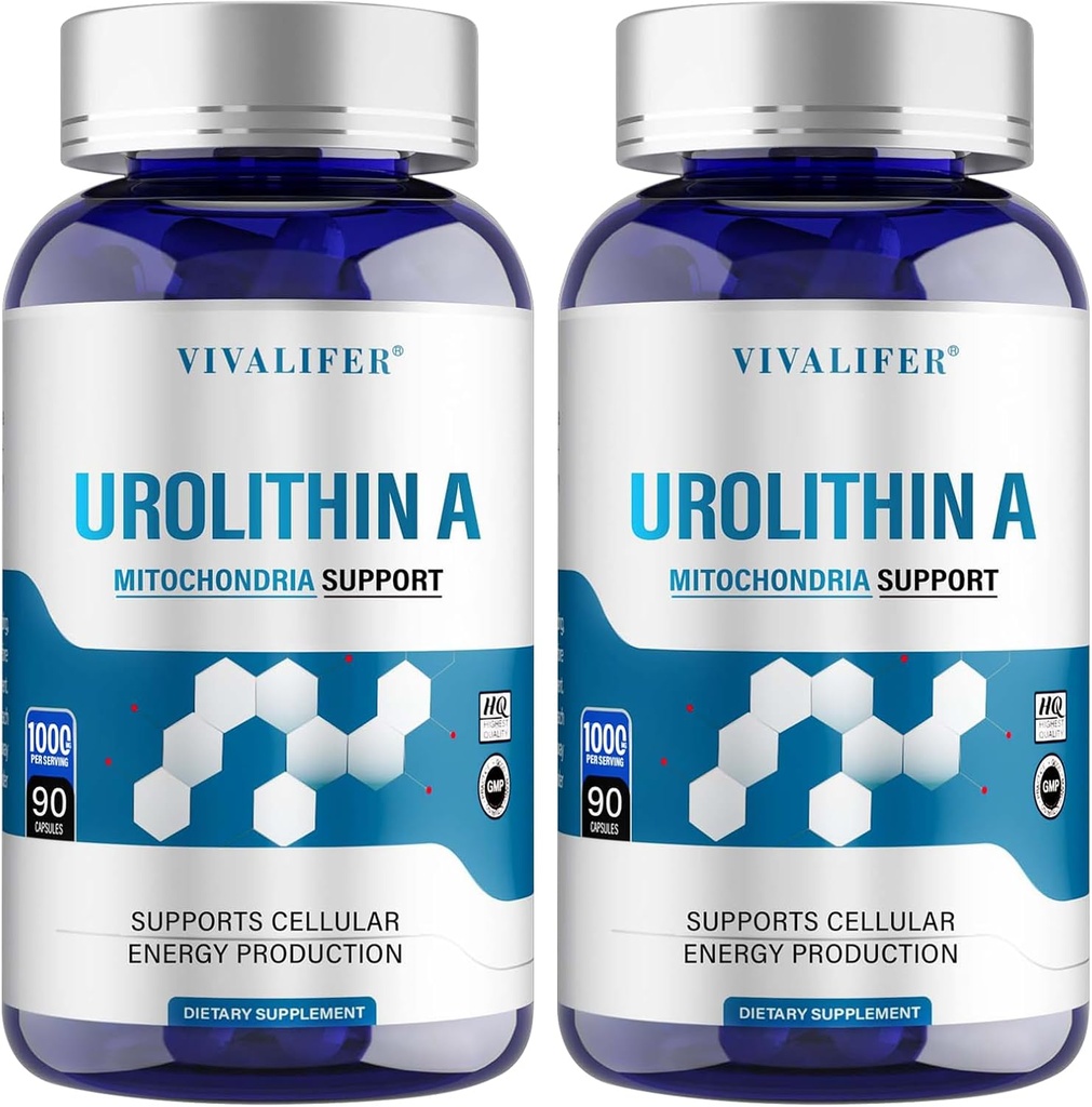 Urolithina A Supplement 1000 mg, 180 Softgels Potężna ochrona przeciwutleniająca, Promowanie zdrowego starzenia i mitochondrialnego zdrowia i naprawy komórek Wsparcie dla mężczyzn i kobiet