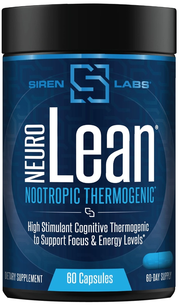 Siren Labs Neuro Lean koncentrat termogeniczny na zdrowie, utratę wody, energię i koncentrację - 60 kapsułek