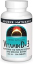 Źródło Naturals Witamina D-3 400 iu, Wspiera układ immunologiczny i silne kości * - 100 tabletek
