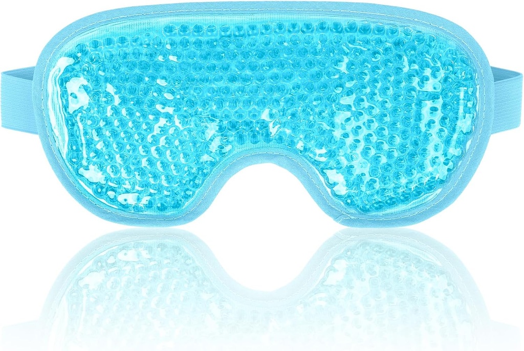NEWGO Cooling Eye Mask for Puffy Eyes, Cold Eye Mask Eye Ice Pack for After Eyes Surgery, Tension Stress Relief, Swędzące Oczy, Bóle głowy, Ciemne koła - Niebieski