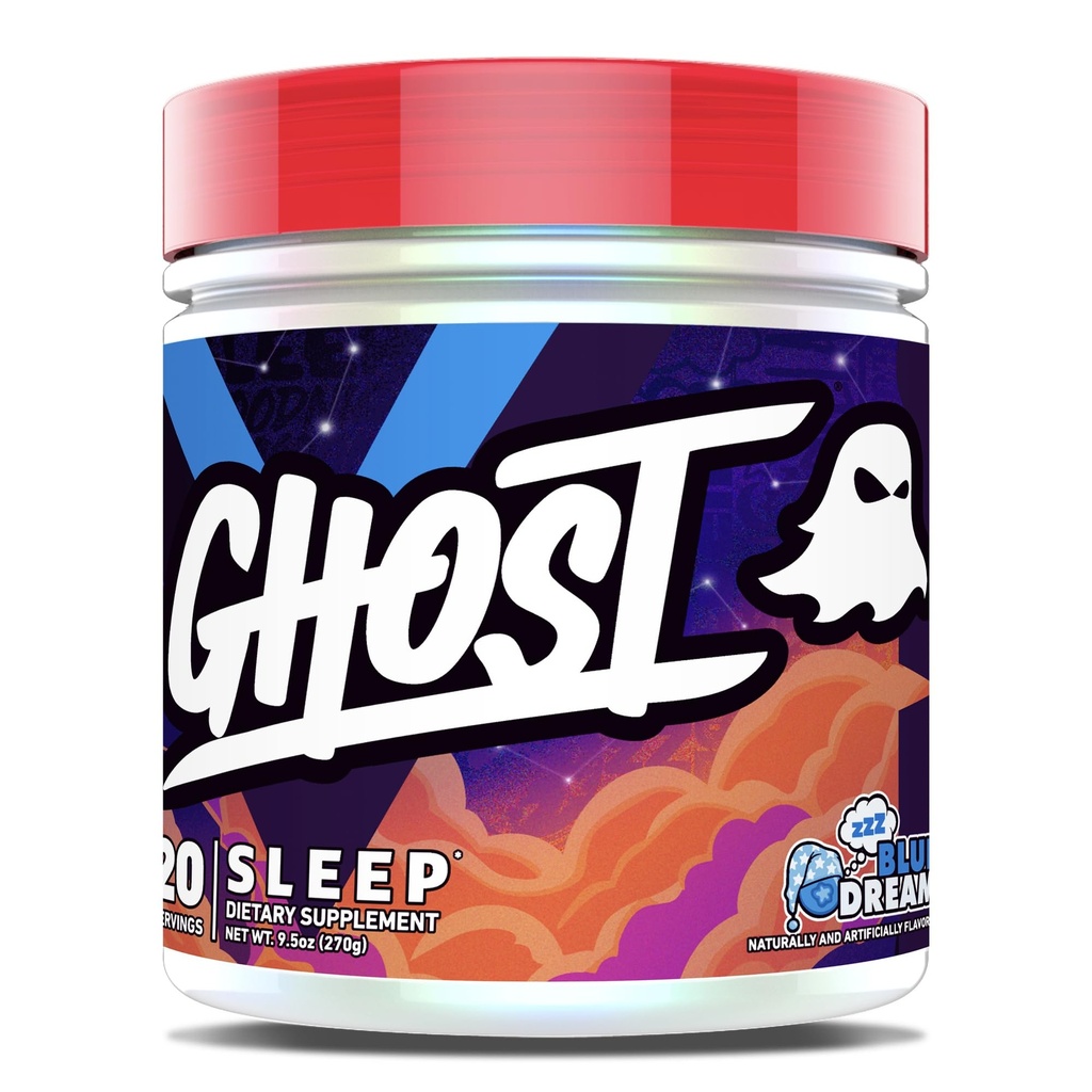 GHOST Sleep Suplement diety, Blue Dream - Recovery & Rest with Premium Składniki w tym Melatonina, Colostrum & Ashwagandha - Obsługuje jakość snu - Gluten- Free & Sugar-