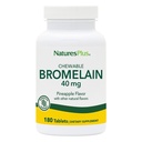 Nature Plus Bromelain do żucia - 40 mg - Naturalny suplement enzymatyczny - 180 tabletek do żucia (180 Servings)