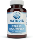 Witamina B Kompleks Relief Stress Relief 124; Wszystkie naturalne Wzmacniacze nastroju i wsparcia stresowego Suplement Equipment 124; Stress B Kompleks z Herbal Extract Mieszanka Plus Witamina C, PABA i Cholina
