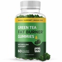 Zielonej herbaty tłuszcz Burner Gummies dla utraty wagi 124; Metabolizm Boost & Appetite Supressant z zielonej fasoli kawy i Garcinia Cambogia 124; Tabletki do spalania tłuszczu brzucha dla kobiet i mężczyzn przez Nobi Nutrition