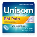 Unisom PM Ból Nighttime Sleep- aid + Ból Reliever, Acetaminofen i Difenhydramina HCI, 30 Kapsułki, 50 mg