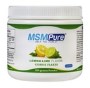 Kala ZDROWIE MMPURE Lemon Lime Aflavored Grube płatki proszkowe MSM - organiczne siarka dla wspólnej elastyczności, Wygląd skóry i wsparcie włosów i paznokci - 8.8 oz, USA Made, destylowane kryształy