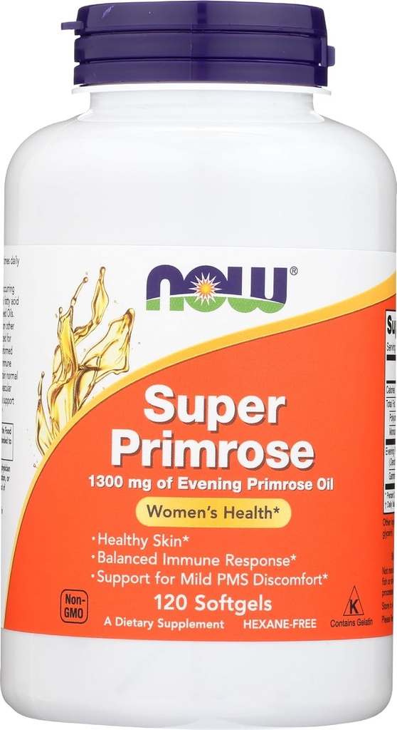 Teraz jedzenie Super Primrose 1300mg Sg, 120 CT