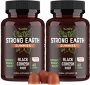 YUM- V 's Strong Earth Black Cohosh Root 50mg (60 Count) - Natural Extract Menopauza Supplements Night Sweats & Hot Flash dla kobiet