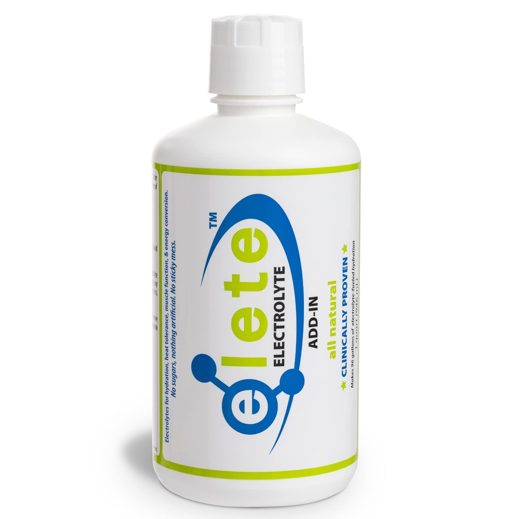 elete Electrolyte Add- in Hydration Drops 124; Sodu, Magnezu, Potasu i Troce Minerały 124; Unflavored, All Natural Addition 124; Leg and Muscle Cramp Relief
