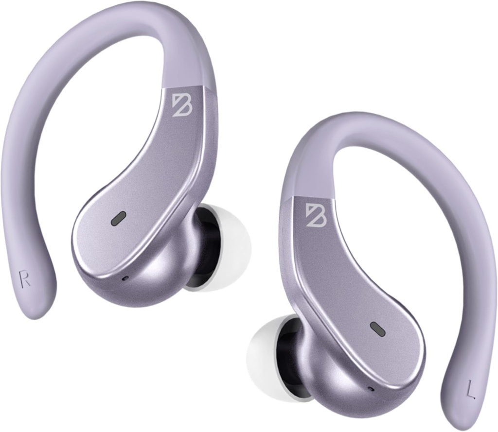 Back Bay Audio - słuchawki Bluetooth słuchawek dla sportu, Hook Over The Ear Buds, Deep Bass, Wrap Around Earphone z Earhacks for Running, Workout bezprzewodowe słuchawki dla siłowni