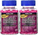 Kirkland Signature Allergy Medicine Difenhydramine HCI 25 mg - 600 Minitabs - 2 opakowania