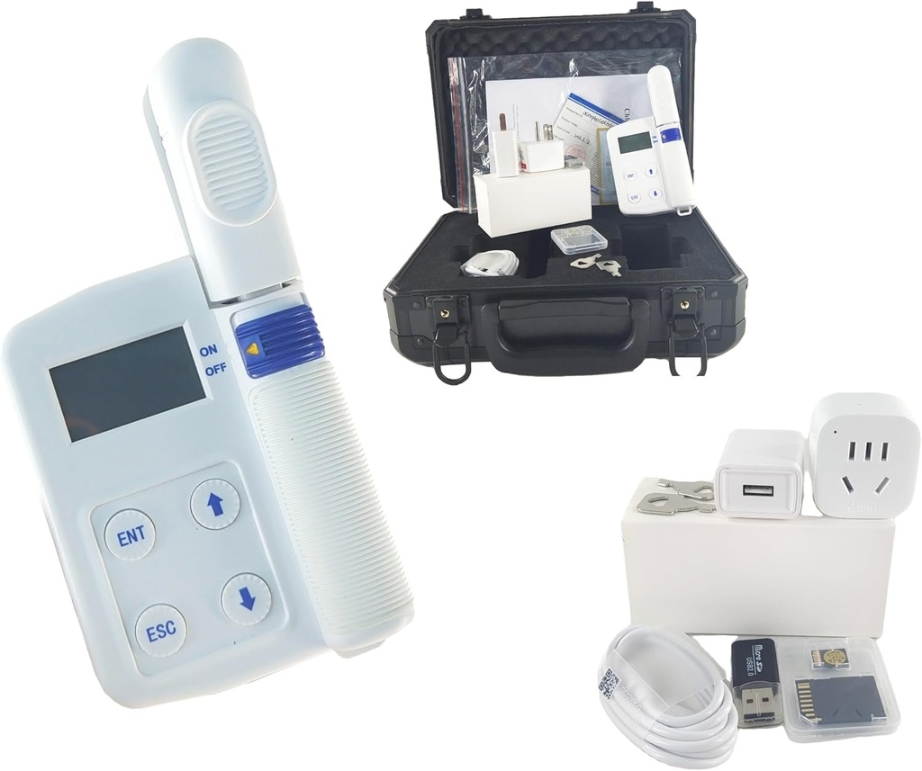 Digital Chlorofil Content Meter Plant Chlorofil Zawartość azotu Tester temperatury Leaf z zakresu pomiarowego 0,0- 99.99SPAD Azot 0,0- 99.99mg / g Temperatura -10- 99.99,9