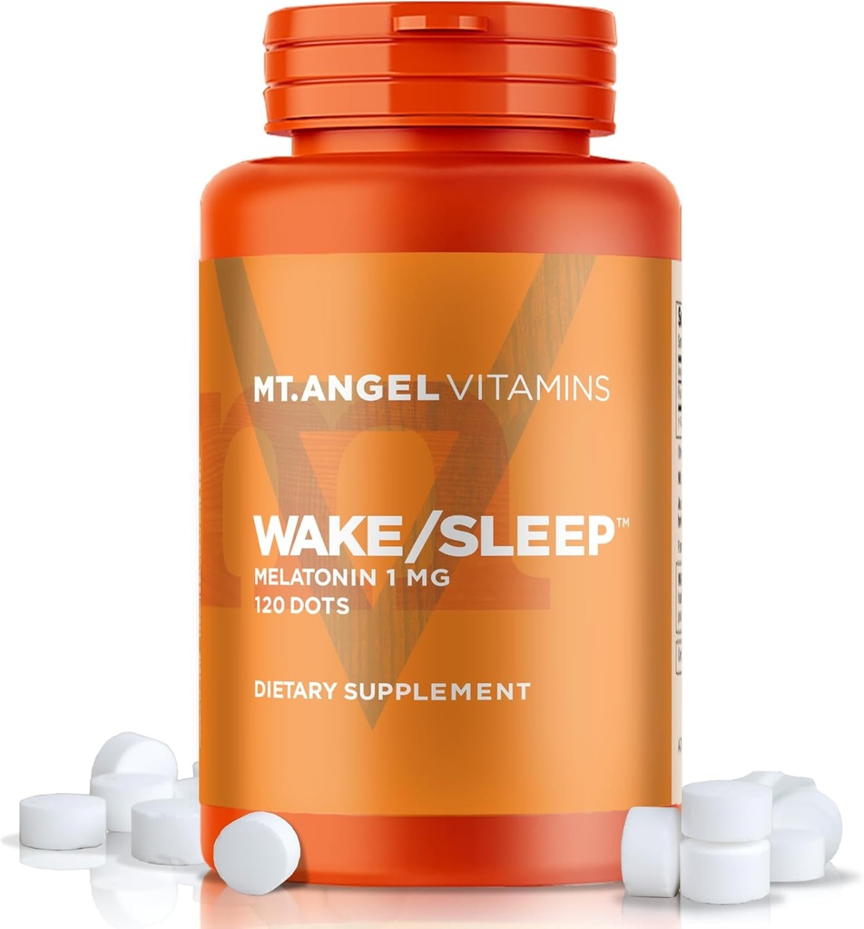 Mt. Anioł Witaminy - Wake / Sen kropki, Melatonina 1 MG (120 kropki)