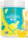 Proszek elektrolitowy - Mieszanka nawodnienia lemoniady zero cukru 124; 90 Służenie 124; Keto, Wegan, Bez glutenu 124; Naturalne elektrolity do odzyskiwania mięśni, Energia i wsparcie immunologiczne 124; Napoje elektrolityczne dla kobiet