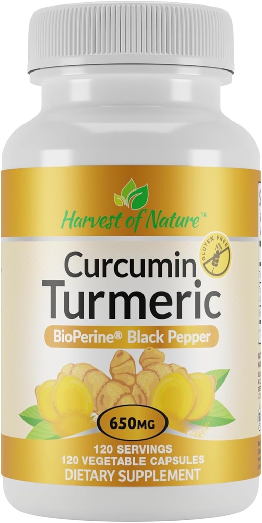 Zbiory Nature- Kurkumina Turmeric, 120 Hrabia