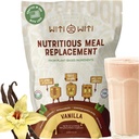 WitiWiti Vegan Meal Replacement, Vanilla - Proszek białkowy na bazie roślin 23g - Superfood, Zielone, Prebiotyki, Witaminy i Minerały - Dairy & Gluten Free - Wszystko w jednym shake dla kobiet i mężczyzn, 15 Svgs