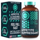 Appetite Suppressant for Weight Loss, Hunger Suppressant - Diet Pigułki, które działają szybko dla kobiet i mężczyzn - Garcinia Cambogia, Glucomannan, White Kidney Bean Carb Blocker i Fat Burner - 60 Kaps Veggie