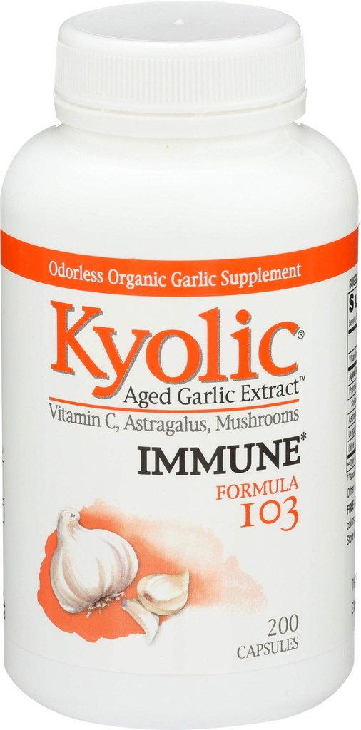 Kyolic, Garlic with Calcium and Vitamins, 200 Capsules