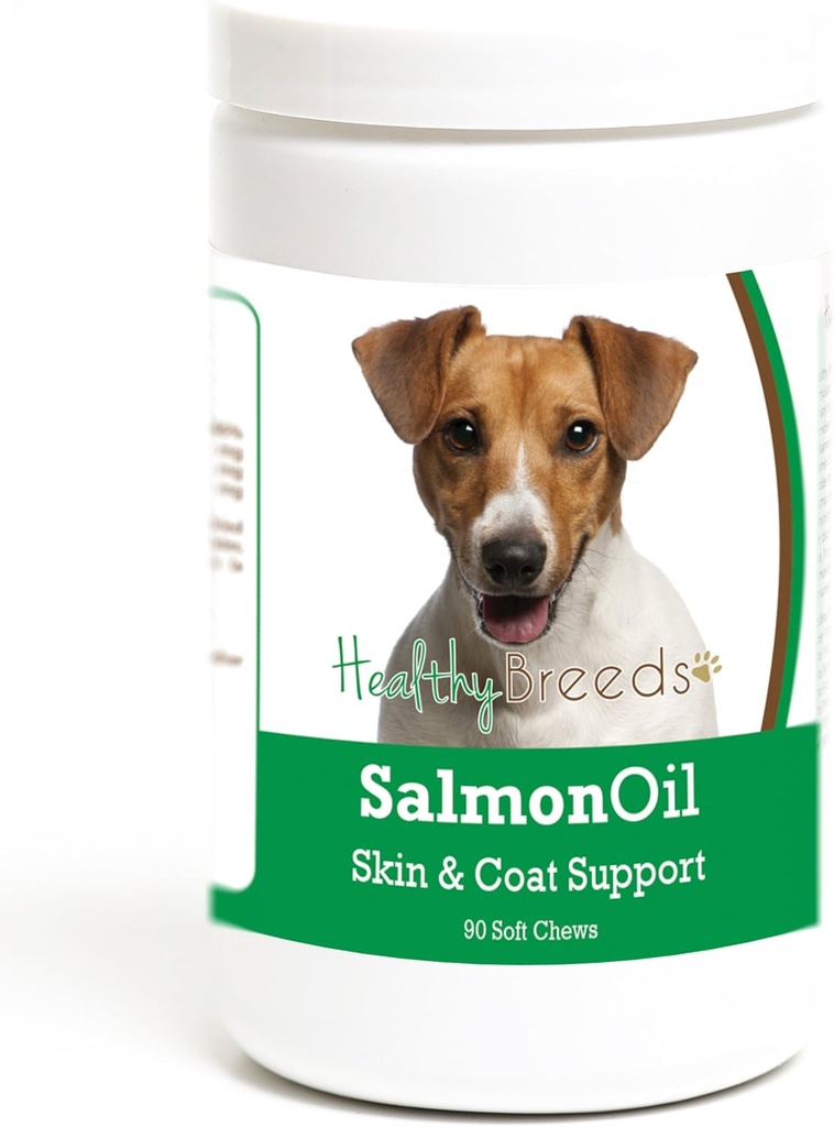 Zdrowe hodowle Jack Russell Terrier Salmon Oil Soft Chews 90 Count
