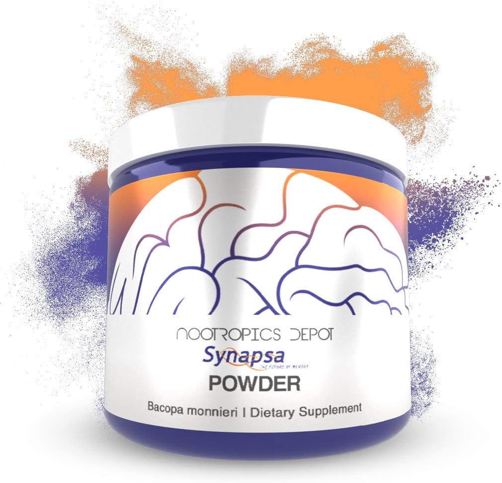Nootropics Depot Synapsa Bacopa Monnieri Powder Building 124; 30 Grams Build 124; Full Plant Extract Building 124; Ayurveda Supplement Building 124; Clinically Proven to Enhance Learning, Memory and Mental Performance