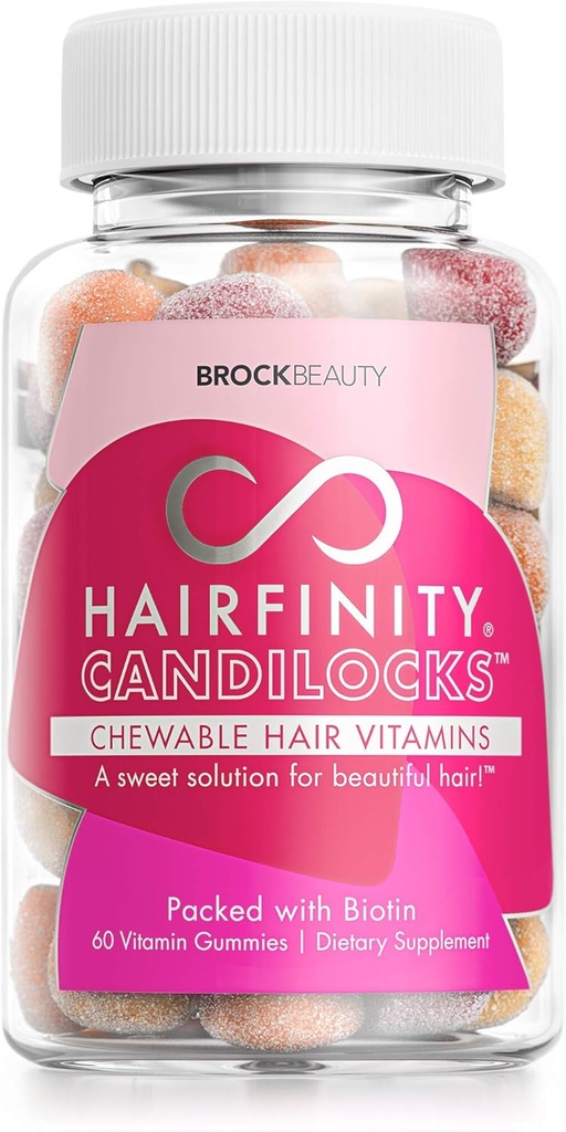 Fryzjerstwo Candilocks Chewable Włosy Witaminy - Gummies Naukowo sformułowane z Biotin, Inositol, i Cholina dla dłuższy, Silniejszy wzrost włosów (60 Wegetariańskie Gummies)