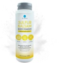 Dr Robaina Sulfur Balsam Body Powder - Triple Action Powder for Swędzonej Skóry, Kontrola wilgotności i Odór Relief - Nadaje się do wrażliwej skóry z wypryskiem i łuszczycą - Made in USA