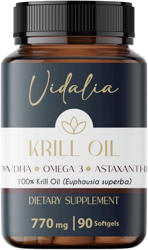 Vidalia Provides a Potent Source of Omega-3 derived from Antarctic Krill Oil, high Content of PHOSPHOLIPIDS, Choline and ASTAXANTHIN, offering Superior bioavailability. Free Heavy Metals.