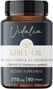 Vidalia zapewnia potężne źródło Omega-3 pochodzące z oleju z kryla antarktycznego, o wysokiej zawartości PHOSPHOLIPIDS, Choliny i ASTAXANTHIN, oferując najwyższą biodostępność. Darmowe Metale Ciężkie.