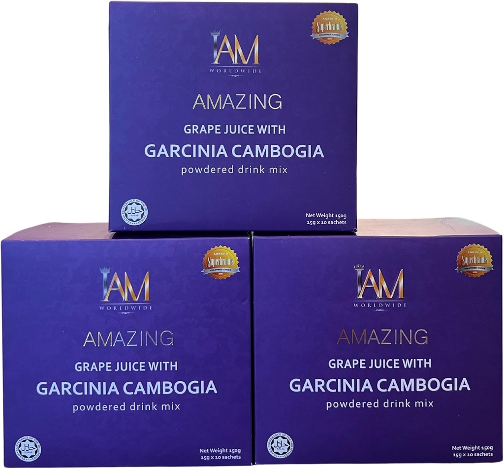 Garcinia Cambogia Xi124; Niesamowite sok winogronowy Drink Xi124; 3 pudełka