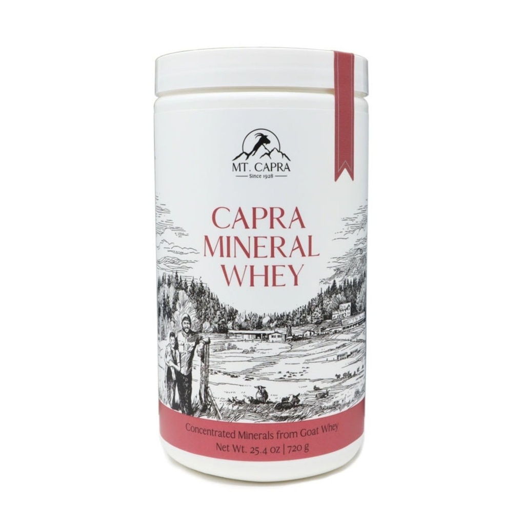 Mt. Capra Mineral Serwatka 124; A Whole Food, Bio- Dostępny Mineral / Electrolyte proszek Suplement z koziego mleka serwatki, bogaty w potas, Alkalizujące 124; 28 Służenia - 25.4 oz