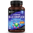 Kompleks witamin B - 365 małych tabletek (1 rok dostaw) Wysoka wytrzymałość Wszystkie 8 witamin B B1-B2-B3-B5-B6-B12, Biotin, Kwas foliowy i Witamina C - Redukcja zmęczenia, Energia i Wsparcie immunologiczne - UK Made