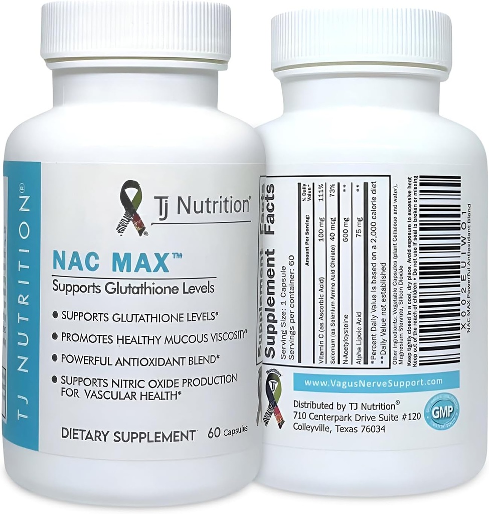 NAC MAX ™ - Ultimate N- Acetylocysteina Mieszanka - wspomaga układ odpornościowy - zdrowie oddechowe - zdrowie wątroby - lepiej niż tylko NAC