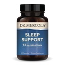 Dr. Mercola Sleep Support with Melatonin, 1,5 mg Melatonina Per Serving, 30 Służenia (30 Kapsułki), Suplement diety, Wspiera zdrowy sen i Mental Focus, Non-GMO
