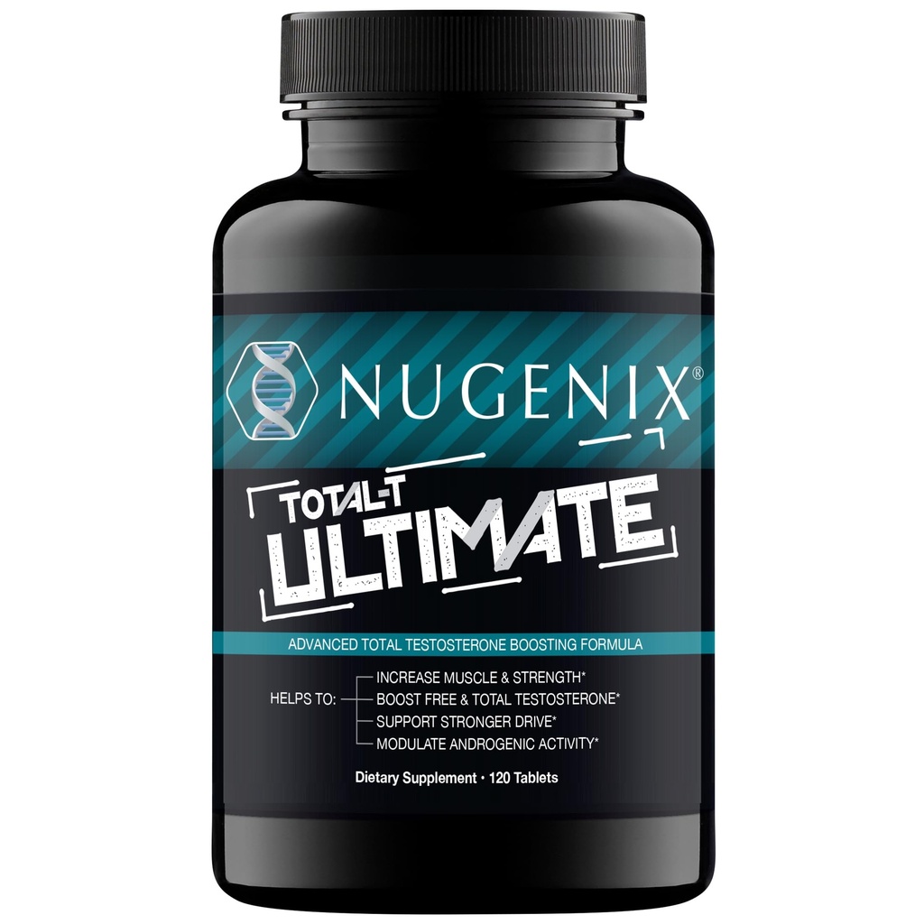 Nugenix Total- T Ultimate - Zaawansowany Wolny i Total Testosteron Booster dla mężczyzn - 120 tabletek