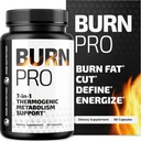 Burn Pro 7- in-1 Termogeniczny booster metabolizmu 124; Suplement do zarządzania wagą z Apetite & Energy Support Relief 124; Bloating Relief, Targeted Belly Toning & Keto Inducing Nex124; Slim, Trim & Tone Next