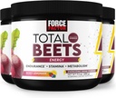 FAKTOR FORCE Total Beets Energy Drink Mix 3- Pack, Superfood Buet Root Powder, Nitrates to Boost Energy, Obwody pomocnicze, Przepływ krwi, Tlenek azotu i Stamina, Suplement do zdrowia serca, 90 Służenie