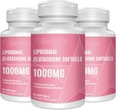 Liposomal Glutathione Softgels 1500MG, Reduced Glutathione Suplement z witaminą C, Lepsza absorpcja, Nie-GMO Potężny przeciwutleniacz do zdrowego starzenia, Detox, Zdrowie immunologiczne, 180 Softgels