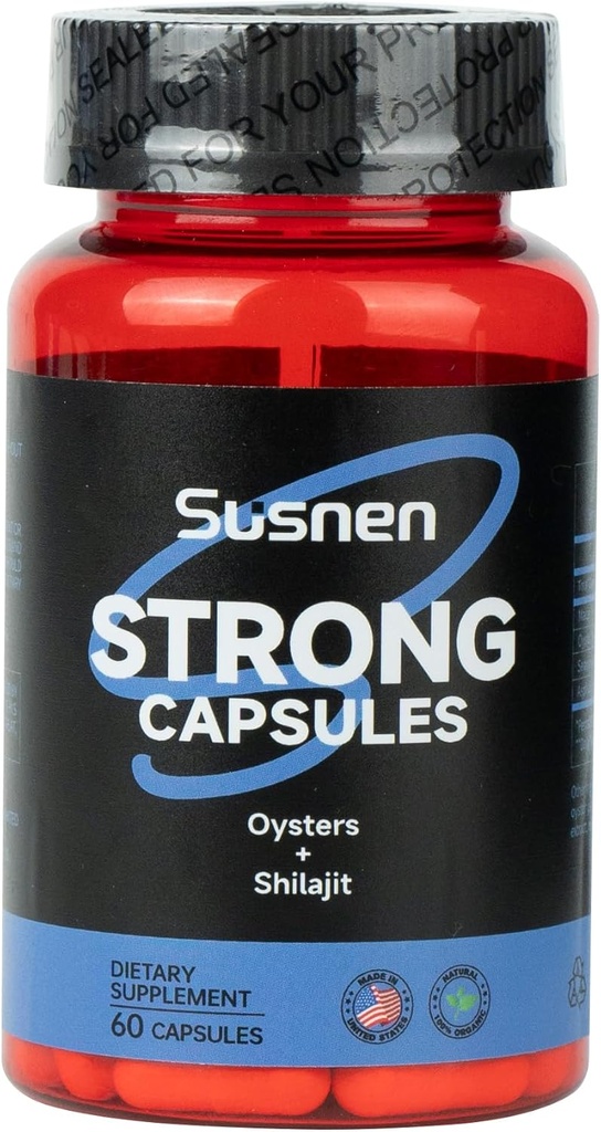 Mocne kapsułki, z ekstraktem Oyster Titanium Seaweed, Minerały, Promotes Absorption, Mężczyzna Suplement energii, wzmacnia ciało i zapewnia naturalną energię do ciała. (60 Kapsułki)