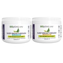 BiOptimizers Sleep Breakthrough Powder - Tropikalne sny i jagodowy zestaw - Naturalne wsparcie snu - 405g Razem