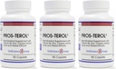 Pros- TEROL (3 Butelki), Prostate Relief z 900 mg Steroli roślinnych z nasion dyni, Pieczenie korzeni siatkówki, Ginger Root, Licorice Root Ekstrakty 90 Kaplety
