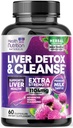 Delikatny wzór detox i naprawy wątroby Cleanse - Advanced Liver Support Supplement with Silymarin Milk Tistle, Dandelion Root, Artiduck Extract, Turmeric, Choline, & Beetroot - 60 Kapsułki wegetariańskie
