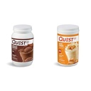 Quest Nutrition Chocolate Milkshake Protein Powder, 22g Protein, 1g Sugar, Niskie węglowodany, Gluten Free, 3 Funt, 43 Servings & Salted Karmel Protein Powder; 26g Protein; 1g Sugar; Niskie węglowodany; Gluten Free