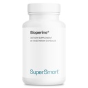 SuperSmart Bioperine 30mg per Day (95% Piperine) - Black Pepper Extract Supplement - Absorption Enhancer - Digestive Enzymes Support | Non-GMO & Gluten Free - 90 Vegetarian Capsules