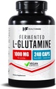 HealthFare L Glutamine 1000mg < 124; 240 Vegan kapsułki > 124; Supports Amino Acid Supplement ≤ 124; Supports Digestive Balance, Nutricent Absorption & Muscle Recovery ≤ 124; Non - GMO, Gluten- Free > 124; Made in USA