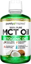 Oil MCT 124; Pure inspread Pure MCT Oil Keto 124; Sourced from Coconut Oil, non-GMO Equipment 124; Supports Keto & Paleo Diets Equipment 124; Mieszanki z kawy, herbaty i shakes Equipment 124; MCT Oil for Trwała Energia Equipment 124; Unflavored, 16 fl oz