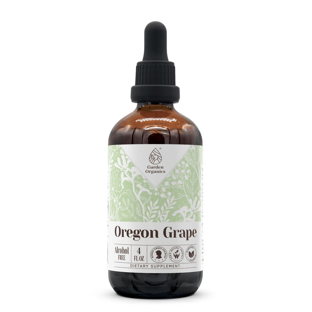 Oregon Grape Free Natural Tincture Extract, Immune System Booster, Płynne krople wykonane z 100% (4 fl oz)