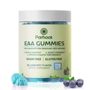 EEA Gummies 120 Gummies (Blueberry), 9000 mg Essential Amino Acids - All 9 Essential Aminos (EAA) i All Branched- Chain Aminos (BCAA), Non-GMO, Gluten Free, Wegetariański friendly