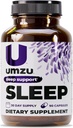 UMZU Magnezu Sleep Supplements with GABA and L- Theanine, Complete Body Relaxation and Mood Support, Non-Melatonin Formula - 180 kapsułki