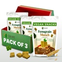 Tad Bit 's Fenugrain Munch' s 124; Premium Indian Handmade Salty Vegan Snacks Crackers 124; Plant Based Vegan Zdrowe przekąski dla dorosłych i dzieci 124; Dairy Free, Sugar Free Snacks 124; Low Calorie Whole Wheat Digestive Biscuits (3 Pack, 600, Gram)